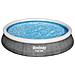 Piscina Fuori Terra - In Giro - 396x84 Cm - Grigio - Include Accessori Coordinati Cb15 - Foto miniatura 6