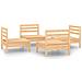 Lusso Casadino -  Set Divani Da Giardino 4 Pz In Legno Massello Di Pino - Foto miniatura 1