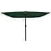 Parasol da giardino quadrato con luci LED 295x245 cm Verde - Foto miniatura 1