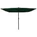 Parasol da giardino quadrato con luci LED 295x245 cm Verde - Foto miniatura 3