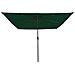 Parasol da giardino quadrato con luci LED 295x245 cm Verde - Foto miniatura 4