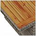 Set Divano Giardino 7 Pezzi con Cuscini Grigi Polyrattan Acacia,  Divano Giardino 2 Posti con Cuscini Grigi Polyrattan - Foto miniatura 8