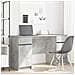 Scrivania  Grigio Cemento 140x49x76 cm Legno ingegnerizzato - Foto miniatura 2