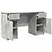Scrivania  Grigio Cemento 140x49x76 cm Legno ingegnerizzato - Foto miniatura 5