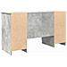 Scrivania  Grigio Cemento 140x49x76 cm Legno ingegnerizzato - Foto miniatura 6