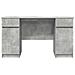 Scrivania  Grigio Cemento 140x49x76 cm Legno ingegnerizzato - Foto miniatura 7