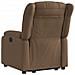 Poltrona Alzapersona Reclinabile Elettrica Marrone Tessuto - Foto miniatura 4