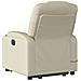 Poltrona Alzapersona Elettrica Reclinabile Crema in Similpelle - Foto miniatura 5