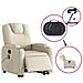 Poltrona Alzapersona Elettrica Reclinabile Crema in Similpelle - Foto miniatura 6