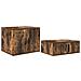 Cabinetto di Stoccaggio in Rovere Affumicato 127x41x40 cm in Legno Ingegnere - Foto miniatura 1