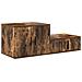 Cabinetto di Stoccaggio in Rovere Affumicato 127x41x40 cm in Legno Ingegnere - Foto miniatura 5