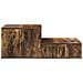 Cabinetto di Stoccaggio in Rovere Affumicato 127x41x40 cm in Legno Ingegnere - Foto miniatura 7