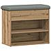 Scarpiera Rovere Artigianale 62x32x50 cm in Legno Multistrato - Foto miniatura 1