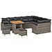 Set Divano da Giardino 12 pcs Grigio 80 x 80 x 71 cm - Foto miniatura 1