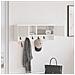 Appendiabiti a muro Bianco 80 x 20 x 30 cm Legno multistrato - Foto miniatura 4