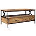 Tavolino da salotto with Drawer Legno vecchio 100 x 51 x 45 cm - Foto miniatura 1