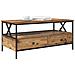 Tavolino da salotto with Drawer Legno vecchio 100 x 51 x 45 cm - Foto miniatura 3
