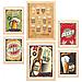 Set Di 6 Stampe Cartelli Per Birra, Illustrazioni A Colori Di Caffè E Bevande In Cartelloni Pubblicitari A3 & A4 Telaio In Legno Chiaro - Foto miniatura 1