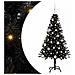 Albero di Natale con 150 LED con supporto Nero 150 cm PVC - Foto miniatura 1