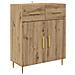 Credenza Rovere artigianale 69,5 x 34 x 90 cm Legno multistrato - Foto miniatura 1