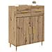 Credenza Rovere artigianale 69,5 x 34 x 90 cm Legno multistrato - Foto miniatura 3