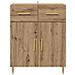 Credenza Rovere artigianale 69,5 x 34 x 90 cm Legno multistrato - Foto miniatura 6