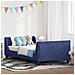 Struttura letto bambini con testata Blu Polizia 90 x 190 cm - Foto miniatura 2