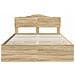 Struttura del letto con cassetto Rovere Sonoma 150 x 200 cm - Foto miniatura 8