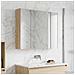 Mobiletto per specchio da bagno Rovere Sonoma - Foto miniatura 4