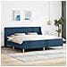 Struttura letto con materasso Blu 180 x 200 cm Poliestere - Foto miniatura 2