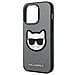 Karl Lagerfeld Klhcp14xsapchg Custodia Iphone 14 Pro Max 6.7 Argento Saffiano Choupette Head Patch - Foto miniatura 1