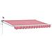 Tettuccio Elettrico Retrattile Rosso e bianco 3 x 2,5 m - Foto miniatura 1