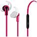 Auricolare Stereo Sport Con Gommino E Aggancio In-Ear Ergonomico +tasto Risp Rosa - Foto miniatura 1