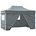 Tenda Pieghevole Pop-up 4 Pareti Laterali 3x4,5 M Antracite - Foto miniatura 1