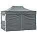 Tenda Pieghevole Pop-up 4 Pareti Laterali 3x4,5 M Antracite - Foto miniatura 5