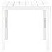 Tavolo Da Giardino Con 2 Panche In Plastica Bianco - Foto miniatura 3