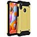 Cover Samsung Galaxy A11 Protezione Bi-materia Anti-caduta Oro - Foto miniatura 3
