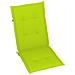 Cuscini per Sedie da Giardino 4 pz Verde Brillante 120x50x4 cm - Foto miniatura 2