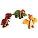 Les Jeminosaurs Set Di 3 Peluche Di Dinosauro Tirannosauro, Pteranodo E Triceratopo + / - 18 Cm - 100% Riciclato - Foto miniatura 1