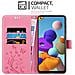 Custodia Compatibile Con Samsung Galaxy A21s In Rosa Fiore - Coperchio Protettivo In Design Floreale Con Chiusura Magnetica, Funzione Stand E Slot Per Carte - Foto miniatura 3
