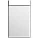 Specchio Da Porta Nero 40x60 Cm In Vetro E Alluminio - Foto miniatura 2