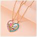 Collana Puzzle Cuore Collana Dell'amicizia, Confezione Da 2 Gold - Foto miniatura 2