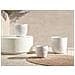 Vaso Da Fiori Argilla Bianco Sporco 28 X 28 X 16 Cm Ftero - Foto miniatura 1
