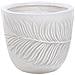 Vaso Da Fiori Argilla Bianco Sporco 28 X 28 X 16 Cm Ftero - Foto miniatura 3