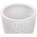 Vaso Da Fiori Argilla Bianco Sporco 28 X 28 X 16 Cm Ftero - Foto miniatura 6