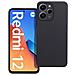 Custodia Tpu Silicone Cover Case Per Xiaomi Redmi 12c Black - Foto miniatura 1