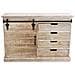 Mobile Credenza Madia Da Interno Con 4 Cassetti E 1 Anta Scorrevole Struttura In Legno E Metallo Linea Industrial - Foto miniatura 4