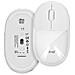 Mouse Ottico Senza Fili Bluetooth O Wi-fi 2,4 Ghz Led Rgb Dongle Usb, Bianco - Foto miniatura 1