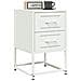 Comodini 2 Pz Bianchi 36x39x60,5 Cm In Acciaio - Foto miniatura 10