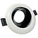 Portafaretto Orientabile Incasso Per Soffitto Supporto Faretto Bianco Nero - Foto miniatura 1